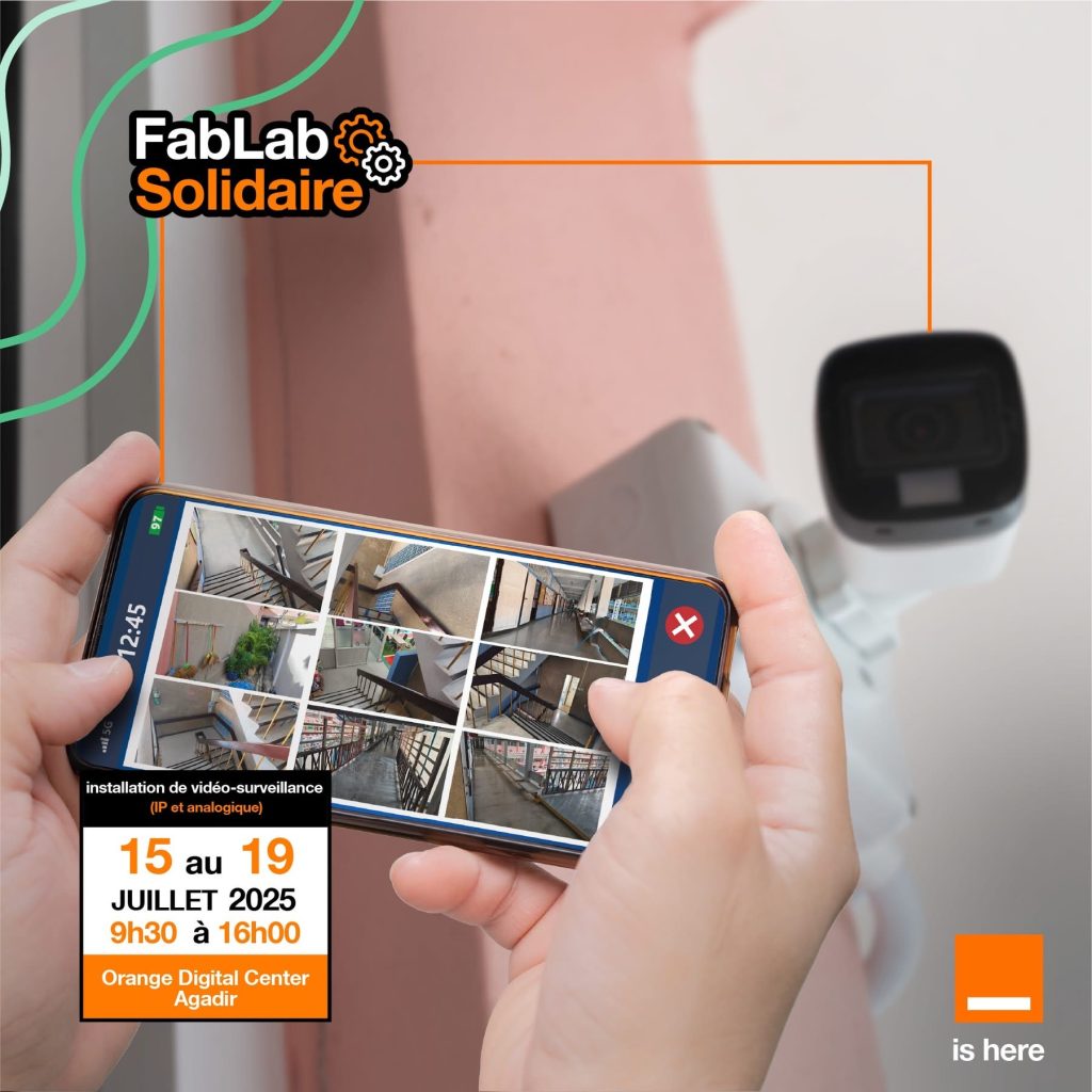 تكوين كاميرات المراقبة أكادير في مركز Orange Digital Center